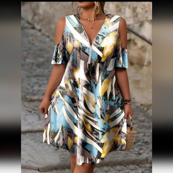 Ladies zip up front dress - Picture 7 of 7